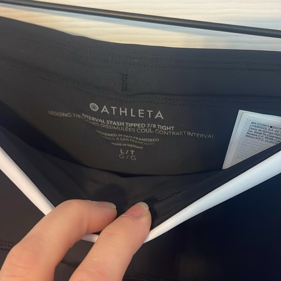 Athleta TALL Interval Stash Tipped 7/8 Tight - Picture 7 of 14
